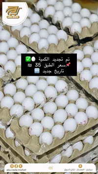 بيض طازج - أبو ندى - سوق غزة
