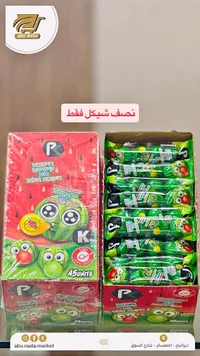 علكة فقاعات بطعم البطيخ محشوة بالبودرة - كاندي (Candy)