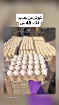 بيض طازج - كرتونة 30 بيضة - سوق غزة