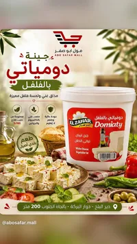 جبنة دومياتي بالفلفل - الزهار (El Zahar)