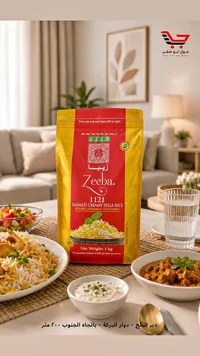 أرز بسمتي كريمي سيلا 1121 - زيبا (Zeeba)