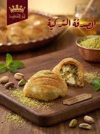 الصدفة التركية بالقشطة والفستق - أبو السعود