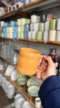 كوب سيراميك برتقالي