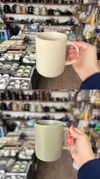 كوب سيراميك أبيض