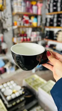 فنجان قهوة سيراميك أسود