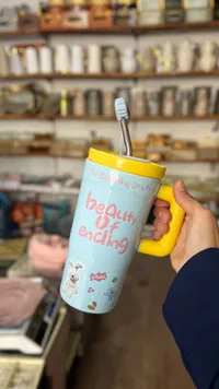 كوب أسنان مع فرشاة - بيوتي أوف إندينج