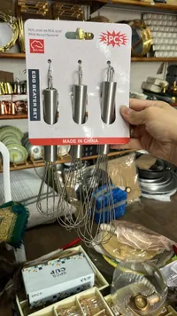 طقم خفاقات بيض ستانلس ستيل 3 قطع - ريل تولز (Real Tools)
