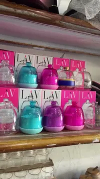 طقم حافظات زجاجية ملونة - لاف (Lav)