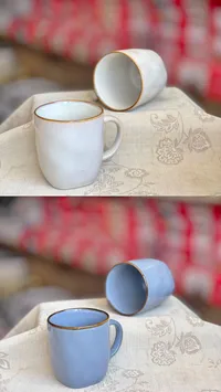 طقم أكواب سيراميك بتصميم عصري
