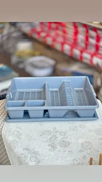 منظم تجفيف الصحون البلاستيكي