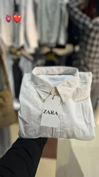 قميص رجالي أبيض - زارا