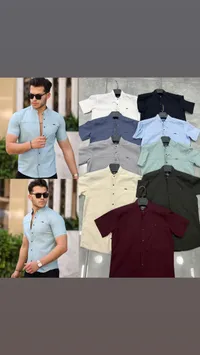 قميص رجالي كاجوال بأكمام قصيرة