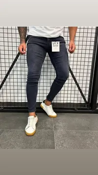 بنطال جينز رجالي ضيق - دينيم غار (Denim Gar)