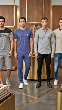 تشكيلة ملابس رجالية متنوعة (Adidas)