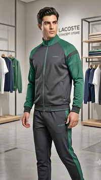 طقم رياضي رجالي - لاكوست (Lacoste)