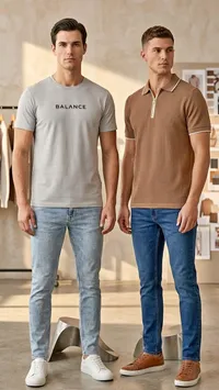 تيشيرت بطبعة شعار - بالانس (Balance)
