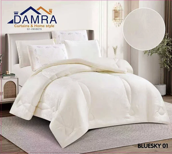 طقم لحاف سرير بلوسكاي 01 - ضمرة (Damra) - مفروشات - سوق غزة
