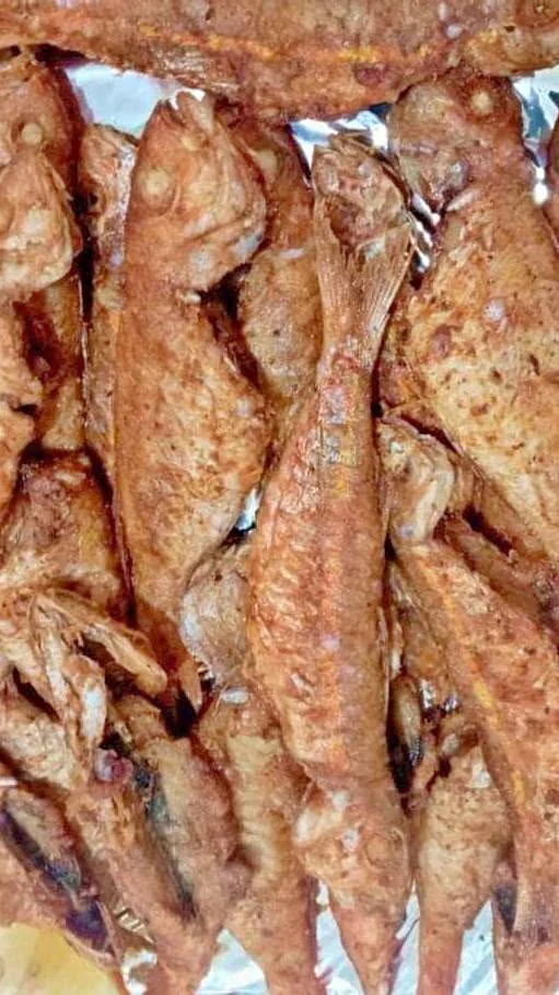 سمك مقلي مقرمش - أسماك ومأكولات بحرية - سوق غزة