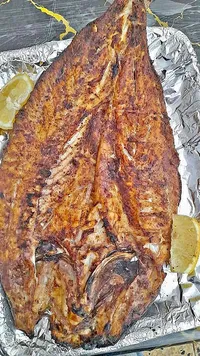 سمك مشوي متبل - سوق غزة