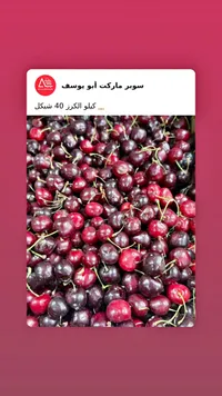 كرز طازج - سوق غزة