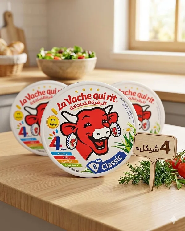 جبنة مثلثات كلاسيك - البقرة الضاحكة (La Vache quirit) - مواد غذائية وبقالة - سوق غزة