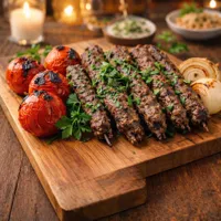 كباب مشوي على الطريقة التقليدية