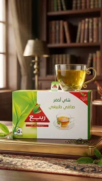 شاي أخضر صافي طبيعي - ربيع