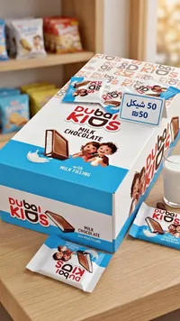 شوكولاتة بالحليب مع حشوة الحليب - دبي كيدز (Dubai Kids) - سوق غزة