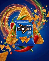 رقائق تورتيلا بنكهة الفلفل الحار والحلو - دوريتوس (Doritos)