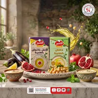 حمص بالطحينة ومتبل باذنجان بالطحينة - الكسيح