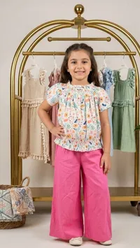 طقم ملابس صيفي بناتي - هاب ماما (Happy Mama)