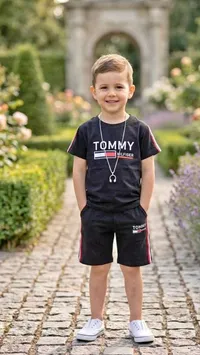 طقم صيفي للأطفال - تومي هيلفيغر (Tommy Hilfiger)