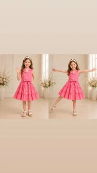 فستان بناتي صيفي بياقة - شي إن (Shein)