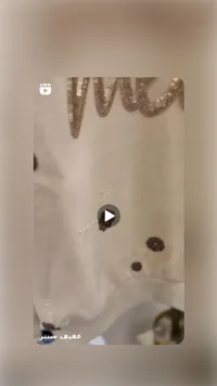 طقم بناتي فستان وتاج براق