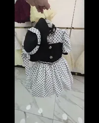 فستان أطفال كلاسيكي منقط مع قبعة (Baby)