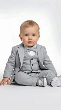 بدلة أطفال رسمية - رمادية (Kids Formal Suit)