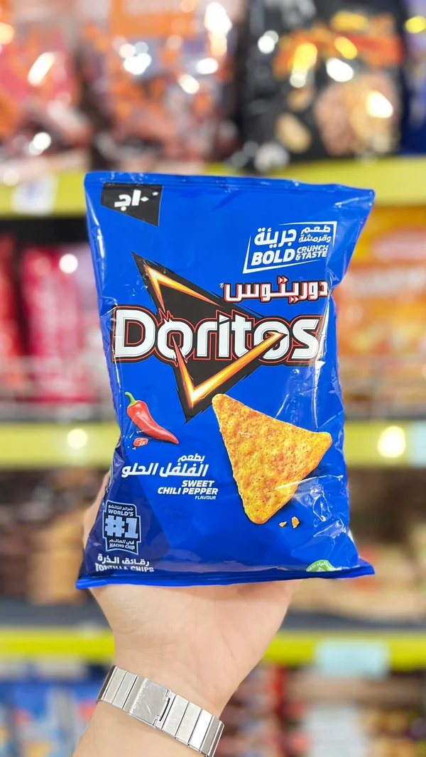رقائق ذرة دوريتوس بطعم الفلفل الحلو (Doritos) - مواد غذائية وبقالة - سوق غزة
