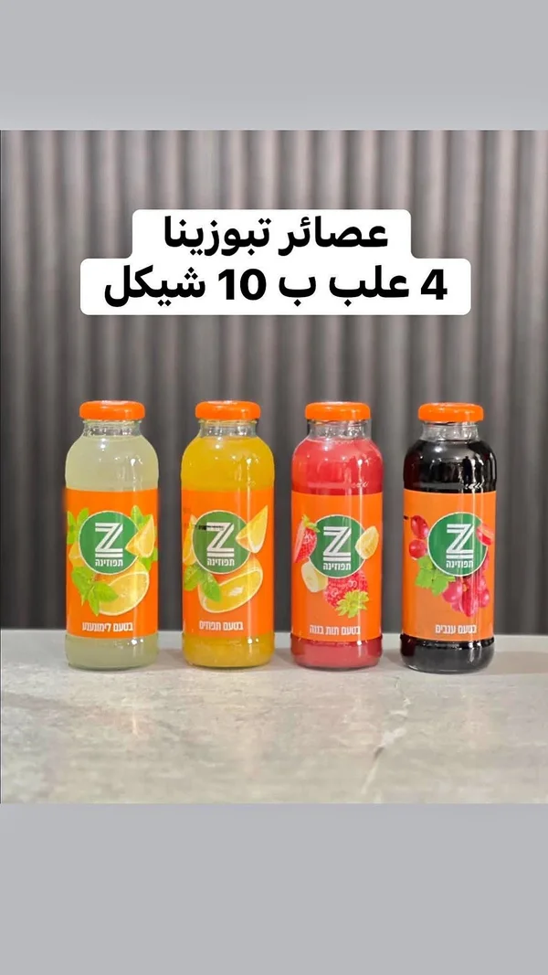 مشروبات عصائر متنوعة - تبوزينا (Tapuzina) - مواد غذائية وبقالة - سوق غزة