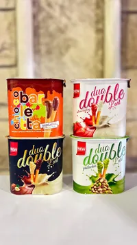 أصابع البسكويت مع كريمة الشوكولاتة والفواكه - دو دبل (Duo Double)