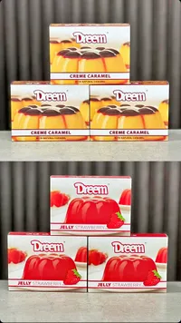 خليط كريم كراميل وجيلي الفراولة - دريم (Dreem)