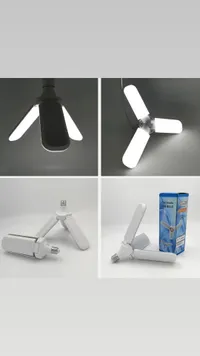 لمبة ليد قابلة للطي بتصميم مروحة (Fan Blade LED Bulb)