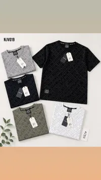 تيشيرت رجالي بنقشة شعار ناو جينز (Now Jeans)