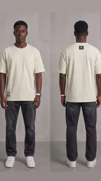 تيشيرت رجالي بياقة دائرية - نايف جينز (Naif Jeans)