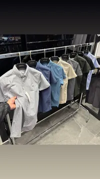 قميص رجالي صيفي بأكمام قصيرة - لاكوست (Lacoste)