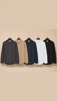 قميص رجالي كلاسيكي بألوان متعددة (H&M)