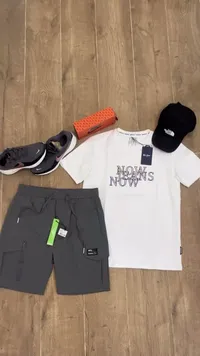 طقم ملابس صيفي رجالي متكامل - نايكي وذا نورث فيس (Nike & The North Face)