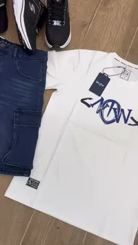 طقم ملابس رجالي صيفي - ناو جينز (Now Jeans)