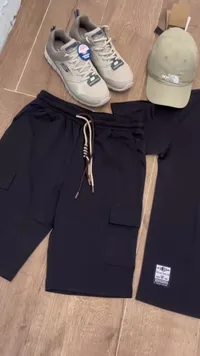 طقم ملابس رجالي صيفي متكامل - سكيتشرز وذا نورث فيس وميلانو (Skechers & The North Face)