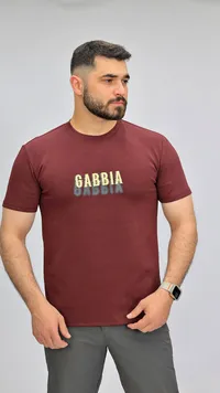 تيشيرت رجالي بياقة دائرية - غابيا (Gabbia)