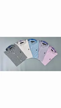 قمصان رجالية مخططة بأكمام طويلة - بولو (Polo)
